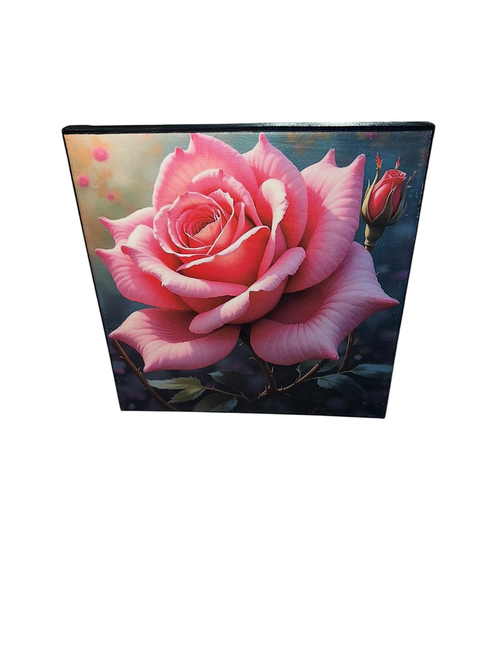 Thumbnail: Pink Rose Wall Canvas Full Front View