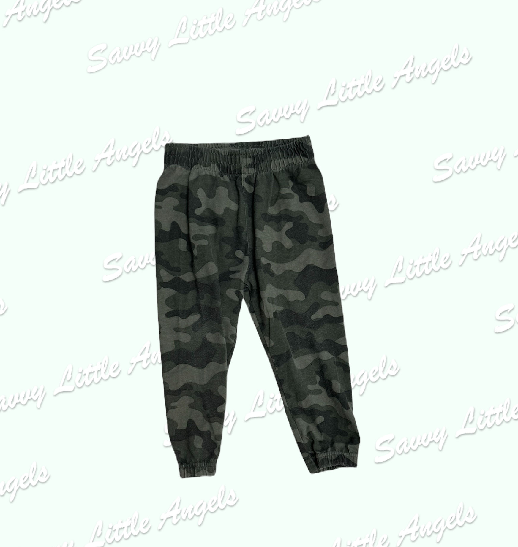 front of Green Army Fatigue Pants