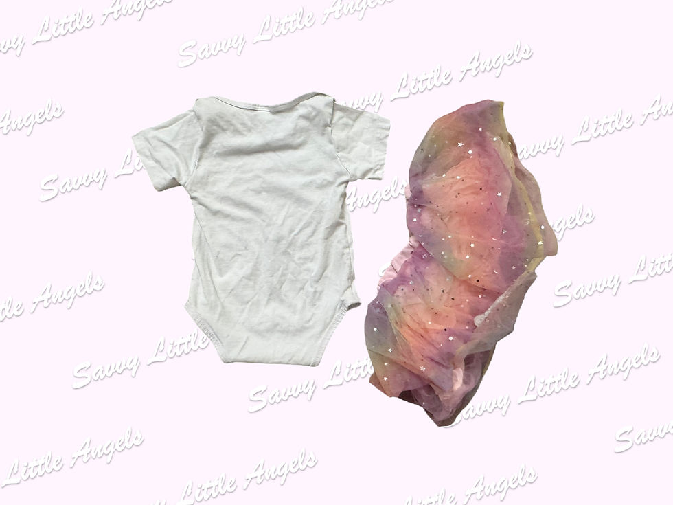 First Birthday Pink Tutu Outfit Back View