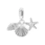 Thumbnail: Blue Charm 925 Sterling Silver Ocean Pearls Betta Fish Pendant Birthday Party