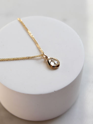 rosecut diamond necklace