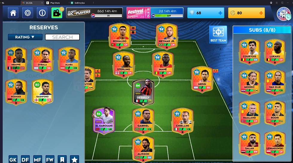 Miniatura: ID #16 Neymar, Cr7, Mane, Sterling e outros