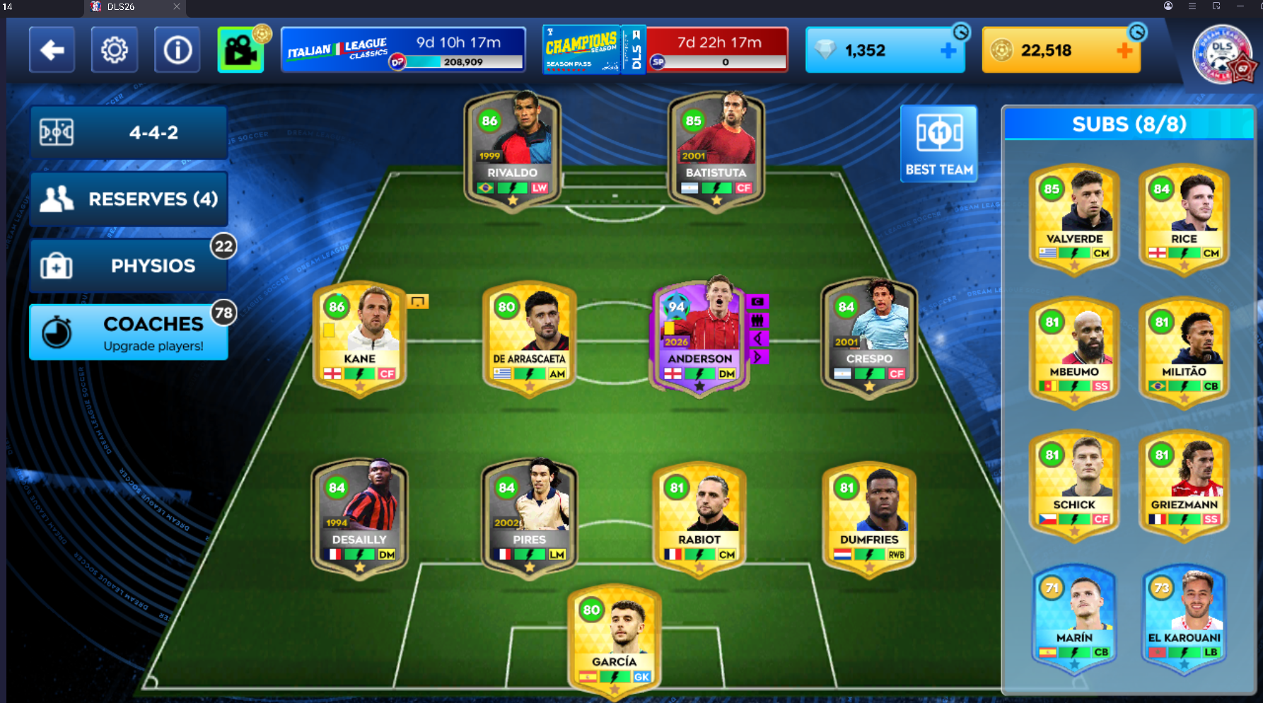 ID #14 Batistuta, De Arrascaeta , Rivaldo e outros
