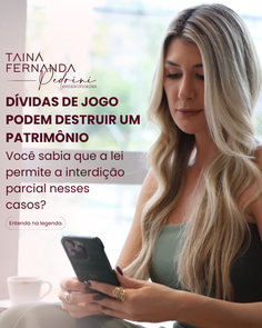 DÍVIDAS DE JOGO PODEM DESTRUIR UM PATRIMÔNIO.