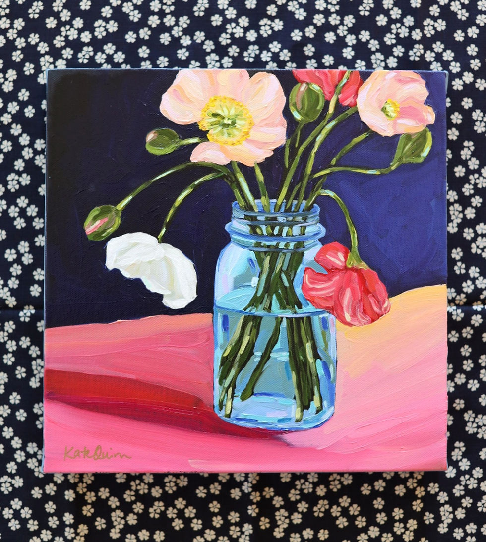 Thumbnail: Poppies in a Mason Jar