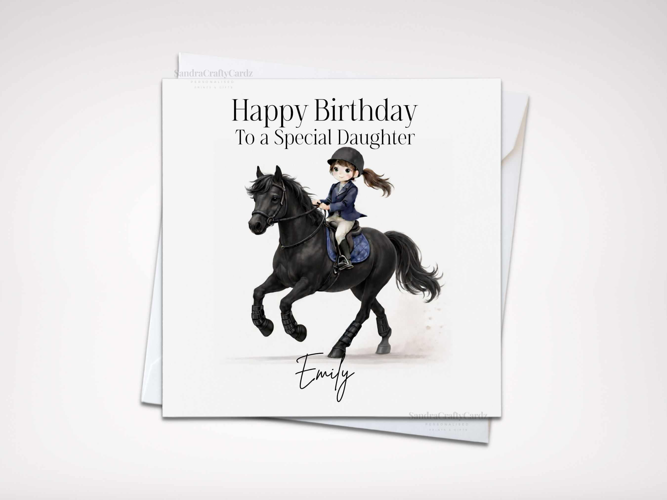 Personalised Horse Rider Name Age Relation