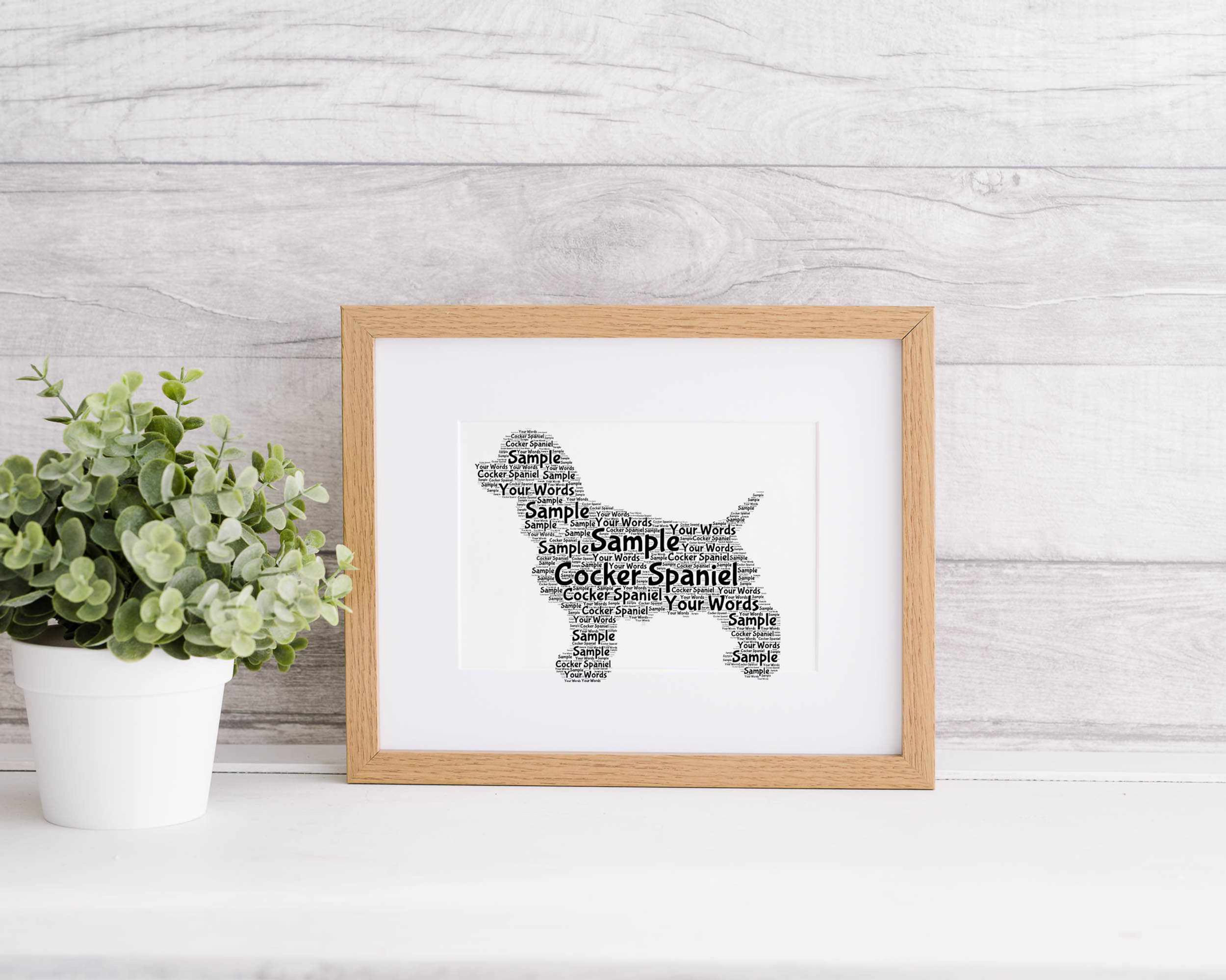 Personalized Springer Spaniel Word Art Print