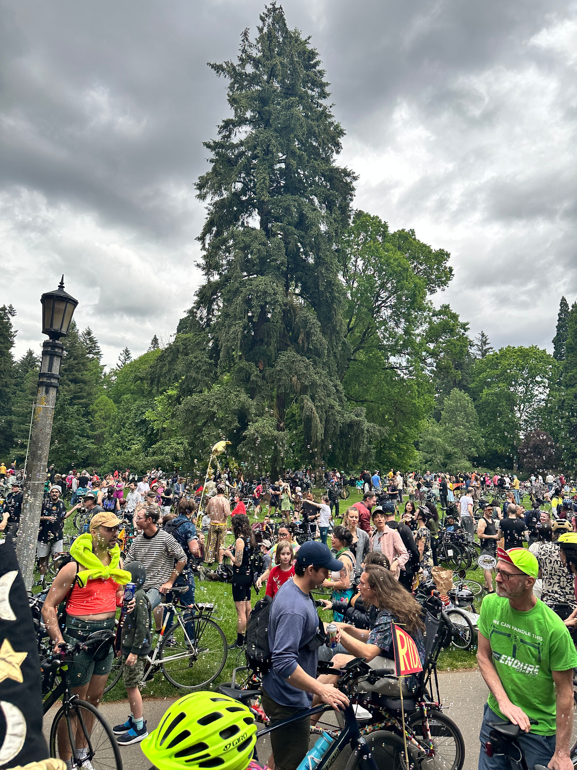Portland Bike Summer kick off ride party at Laurelhurst Park
