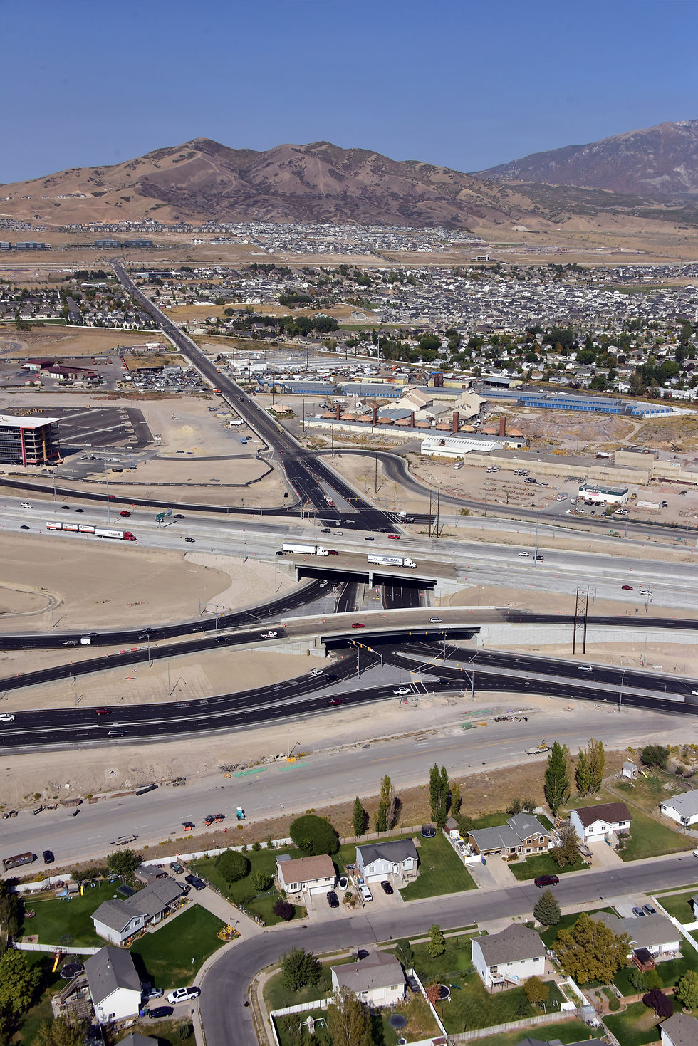 Aerial view looking down on a portion of the I-15 Tech Corridor