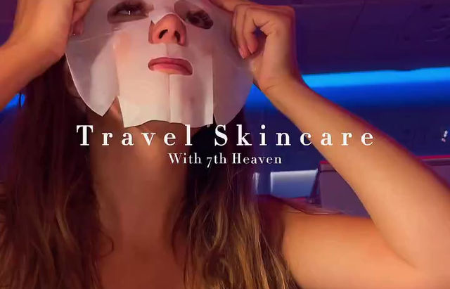 Skincare Routine when Travelling Emirates Business Class