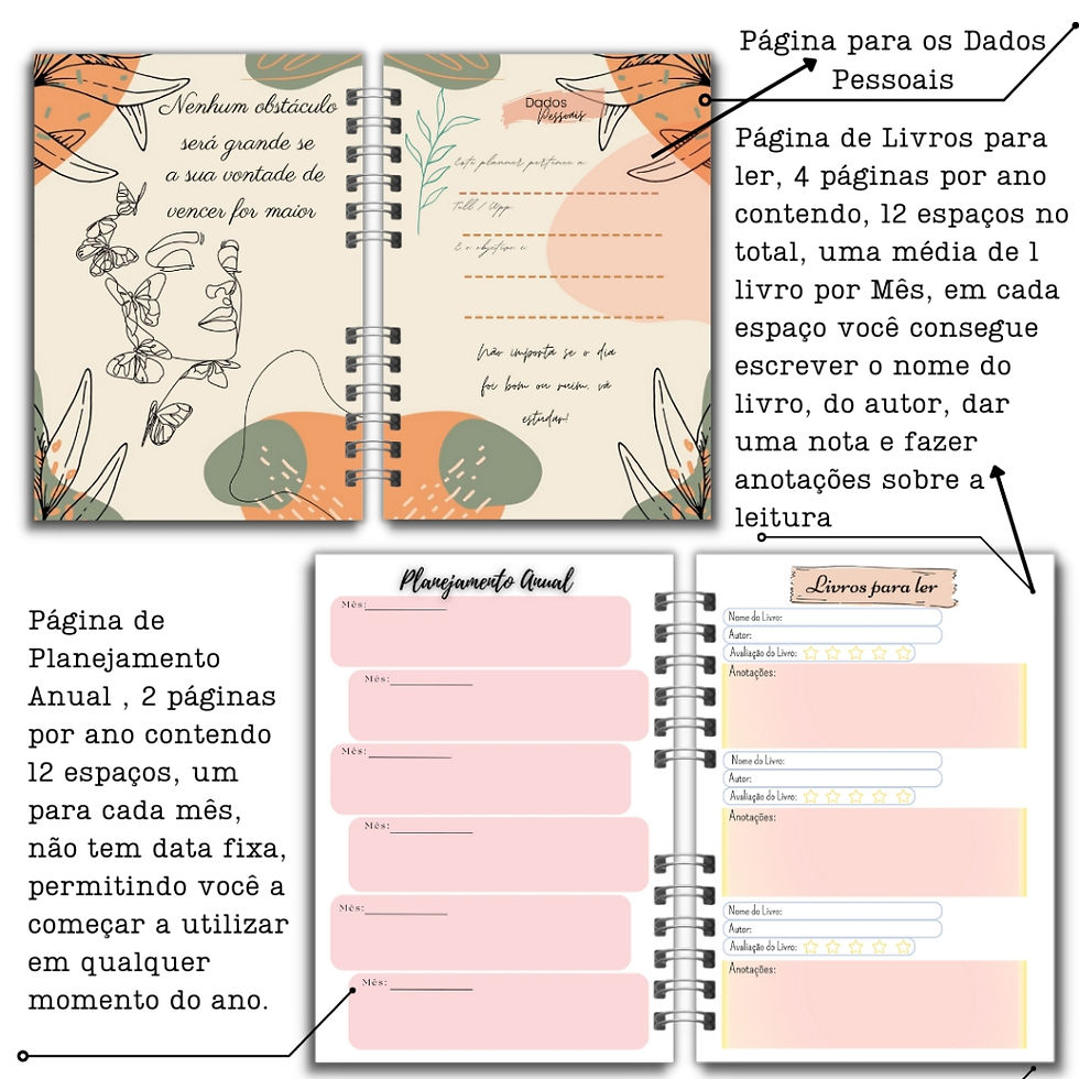 Miniatura: Planner de Estudos - Planejamento estratégico - A5