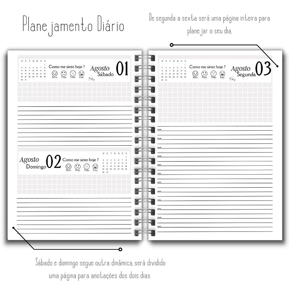 Miniatura: Agenda 2026 - Explore, Manifeste e Floresça - EMF Planners