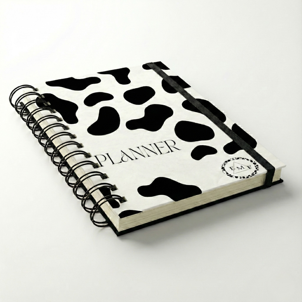 Agenda Planner White Moo - EMF- Planejamento Estratégico - A5