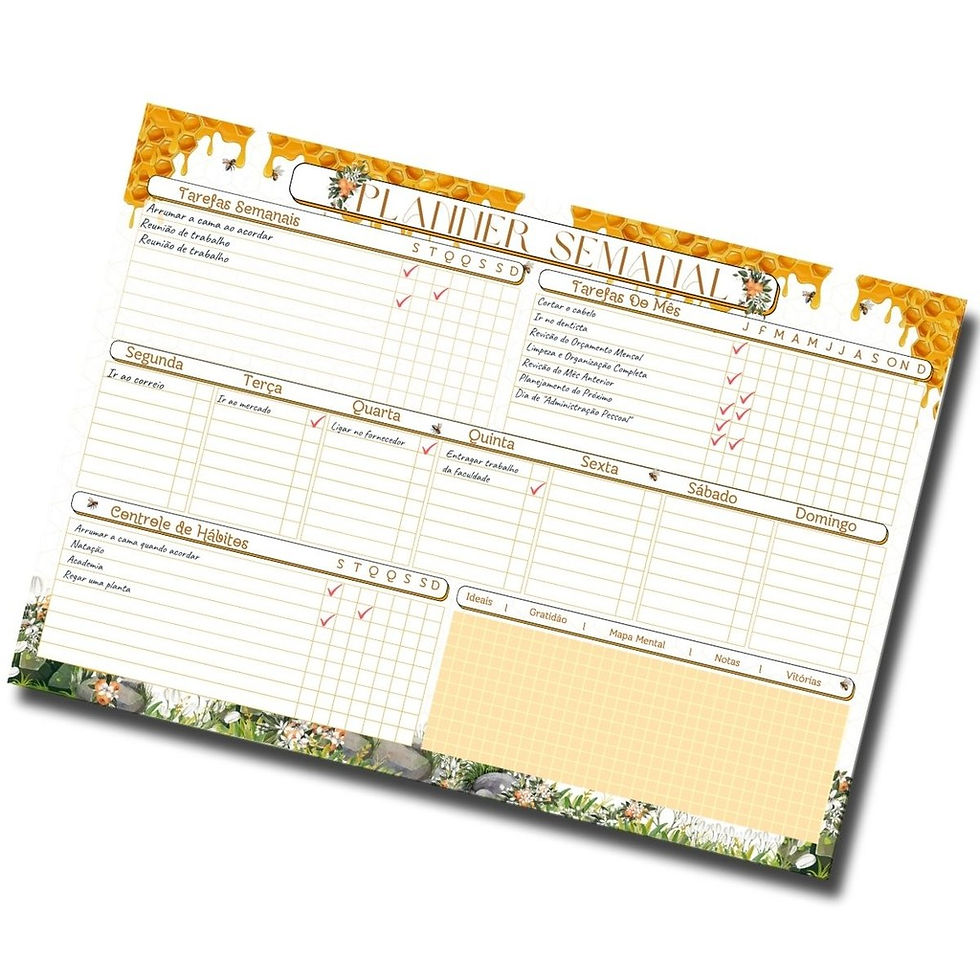 Miniatura: Planner Semanal Bee - EMF- Planejamento Estratégico - A4