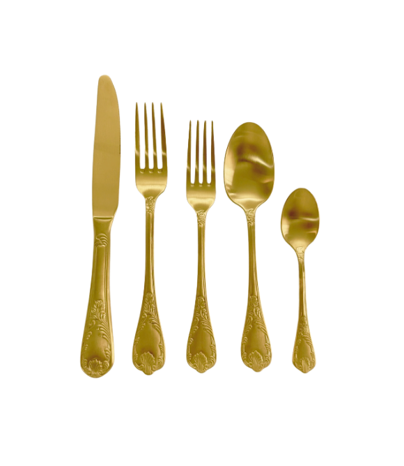 VICTORIANA GOLD CUTLERY - MATT