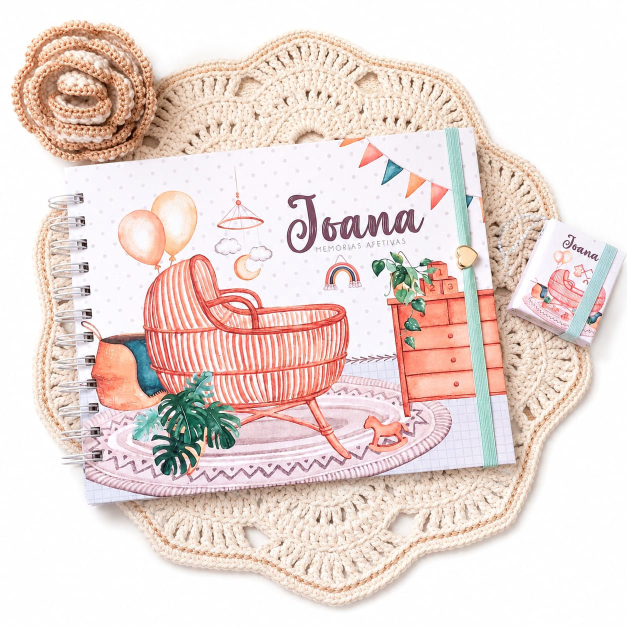 Livro de Memórias Quarto Boho