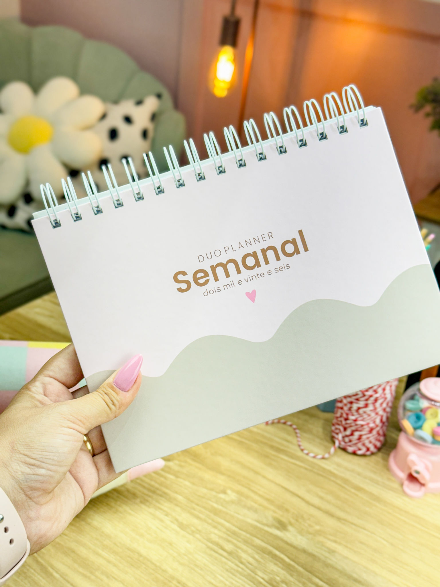 Duo Planner Ondulado Verde