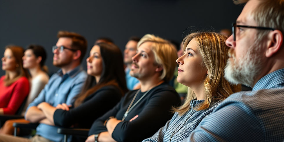 un grupo de gente escuchando atento a un coaching en un auditorio, hazmelo en formato horizontal.jpg