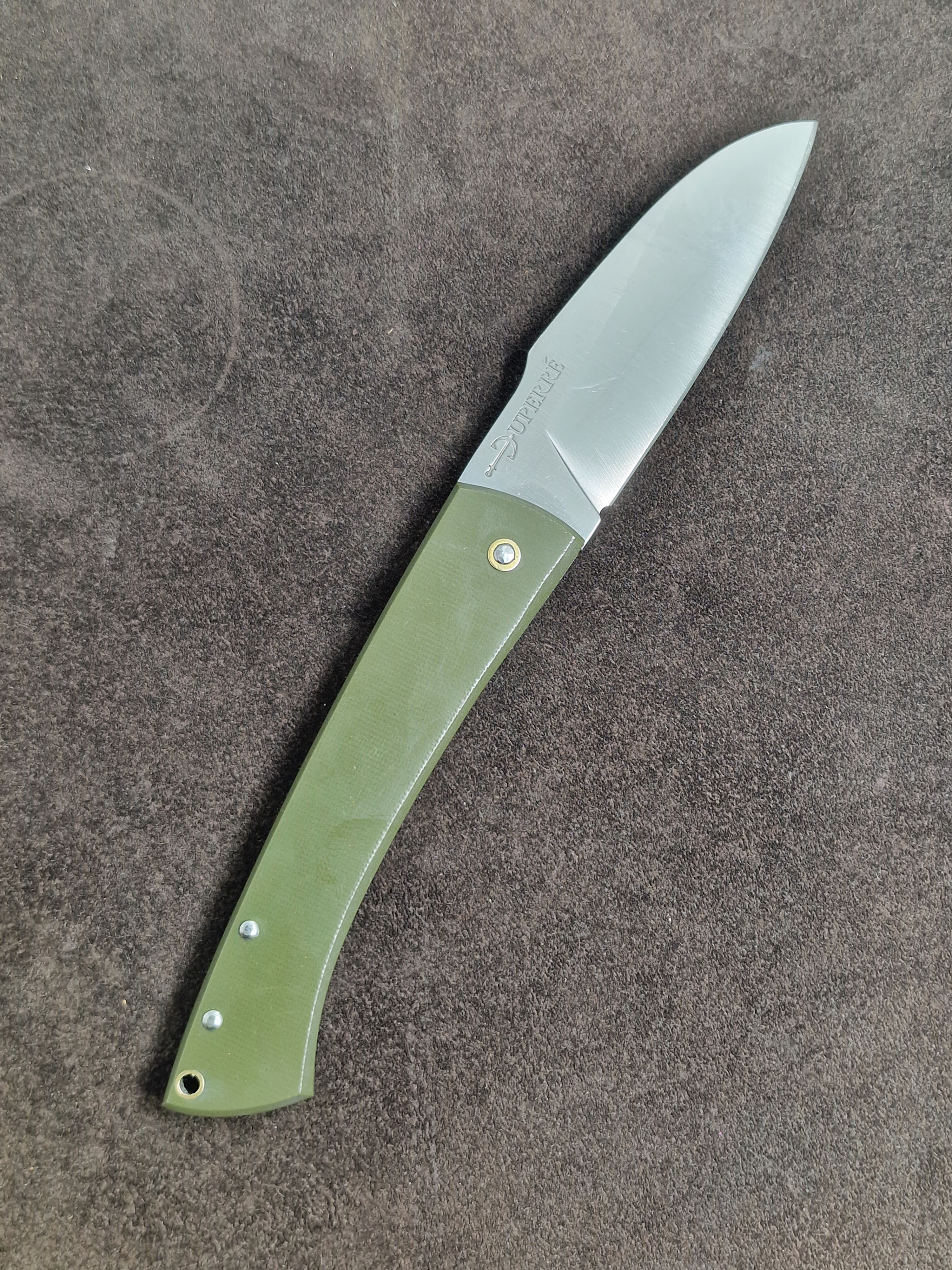 Duperré en G10 vert, lame14C28N