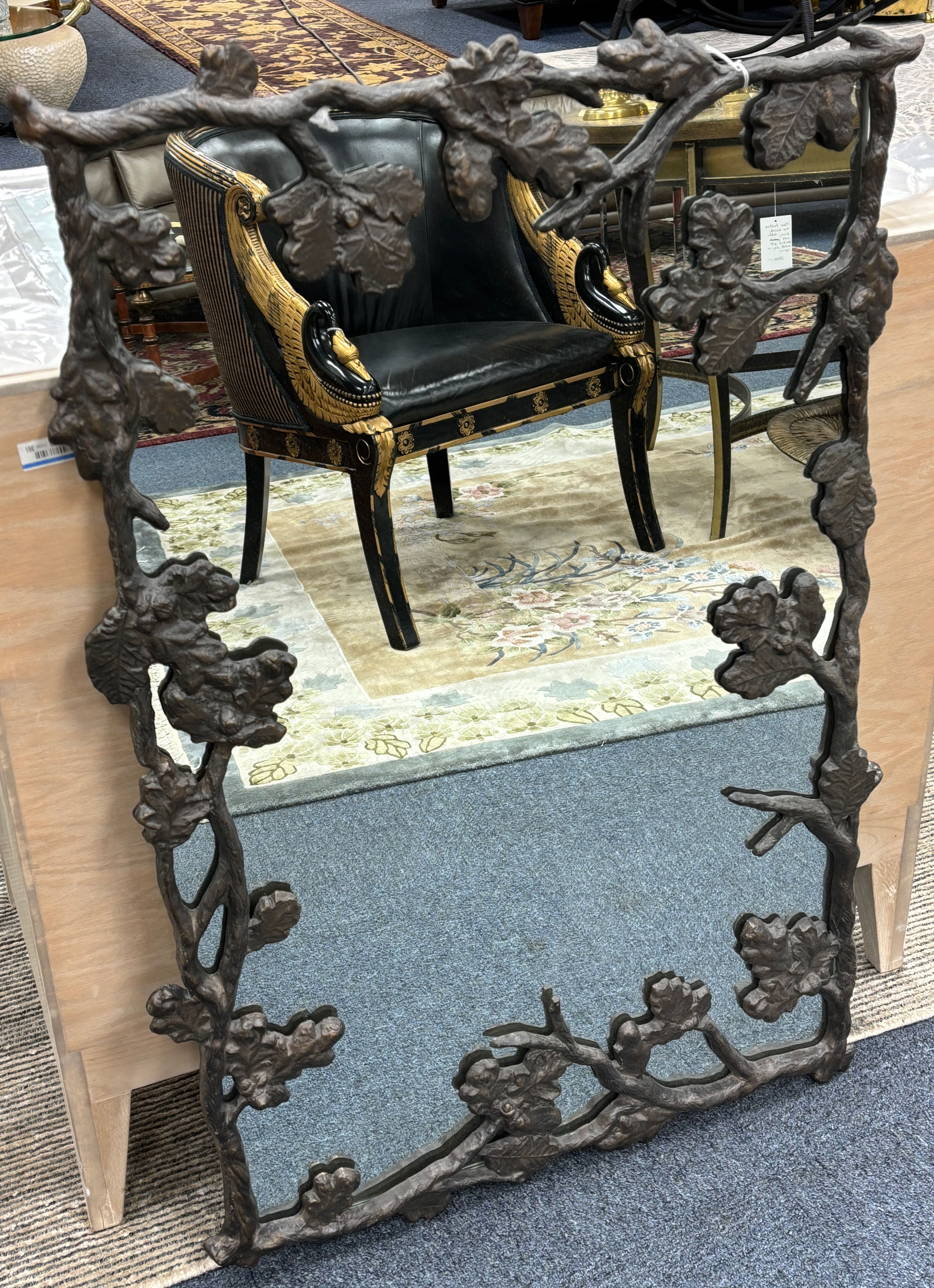 Cast Iron Wall Mirror 