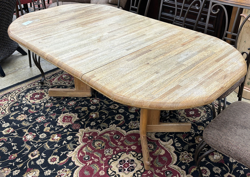 Oak Butcher Block Dining Table spacesconsignment