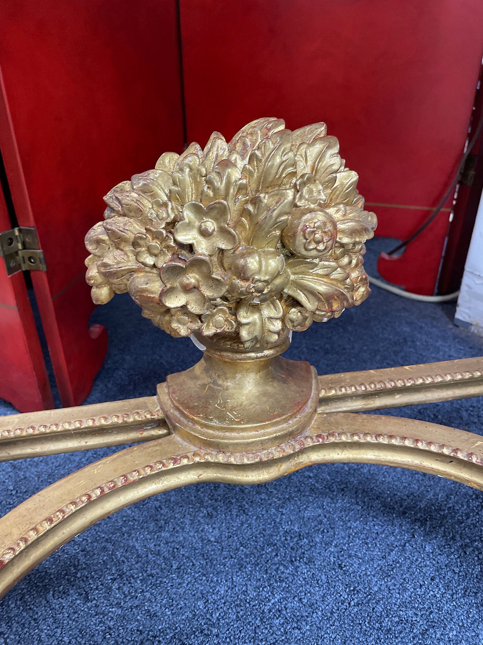 Thumbnail: Marble Top Gold Gilded Demi Lume