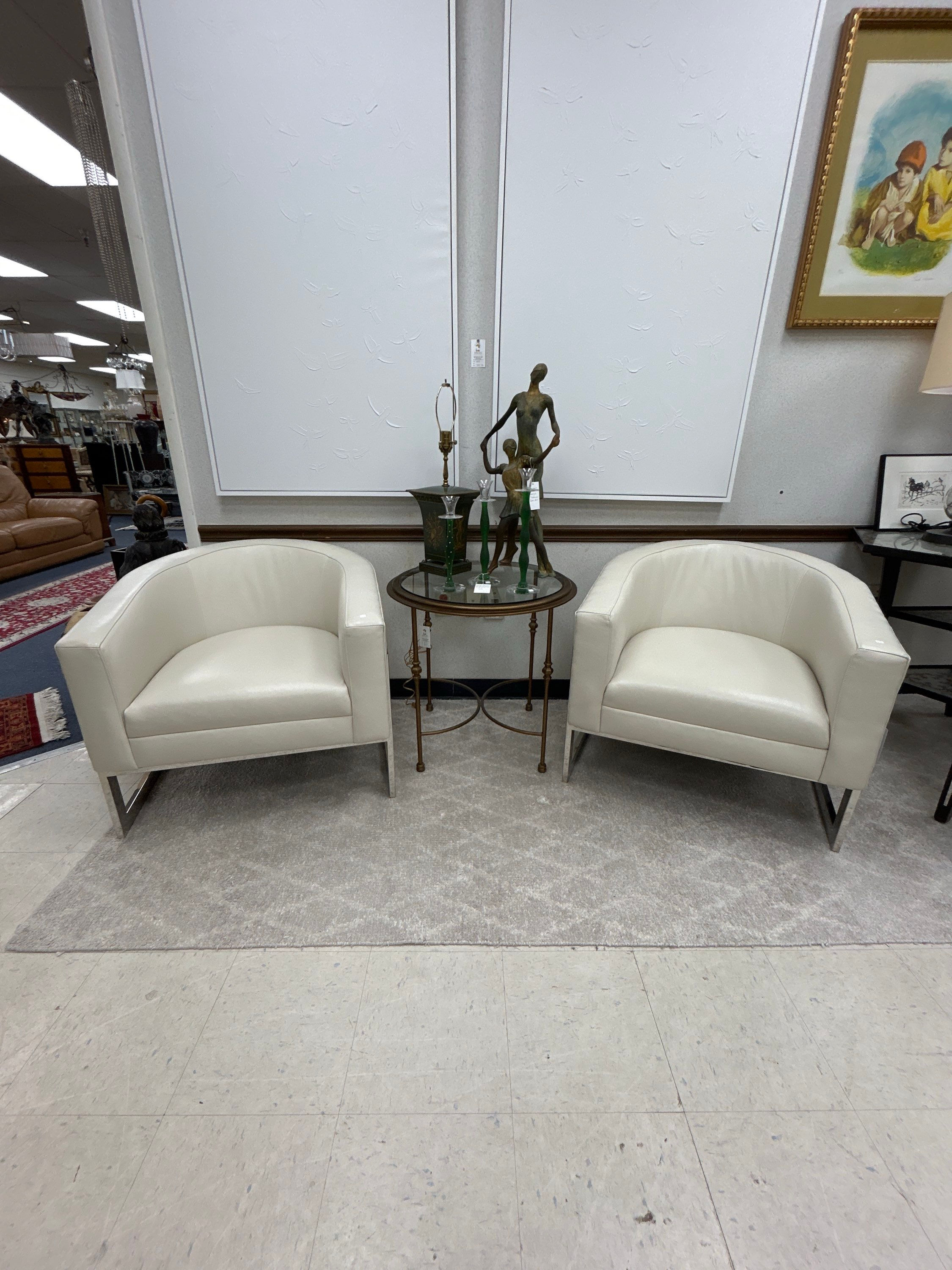 Bernhardt Leather Chairs 