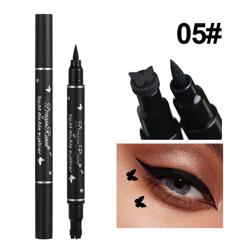 Miniatura: Double-Ended Stamp Eyeliner Waterproof Non-Smudge Eyeliner Liquid Pen Quick-Dryi