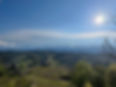 Vista della valle dal giardino di Ca'Boscodonne, Calosso