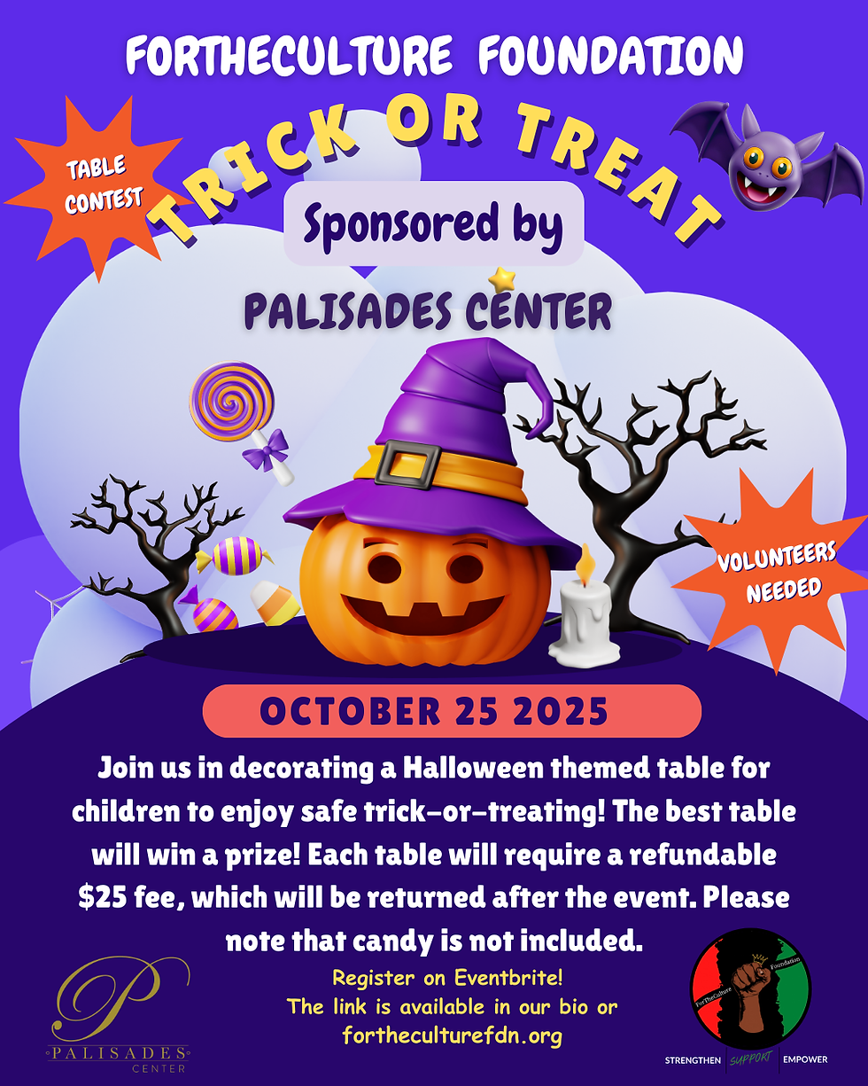 ForTheCulture Foundation Trick or Treat Event