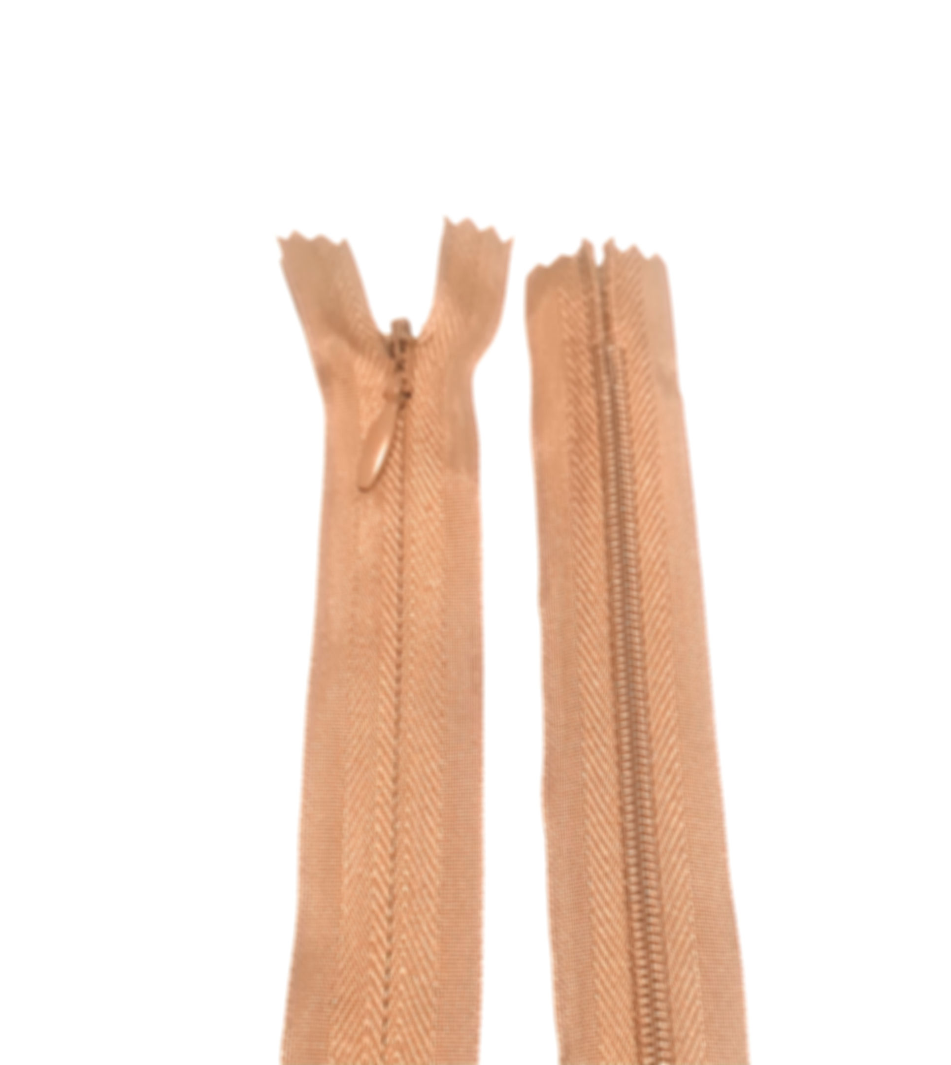 Beige Invisible Zip