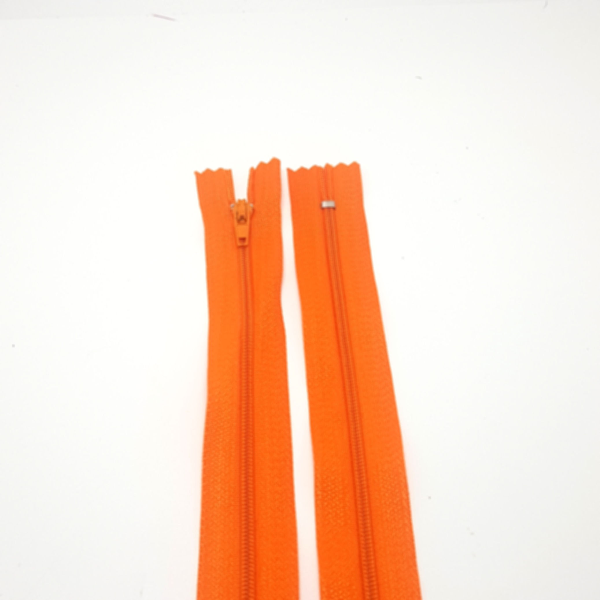 Closed End Orange Zip