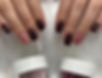 Professional burgundy nails