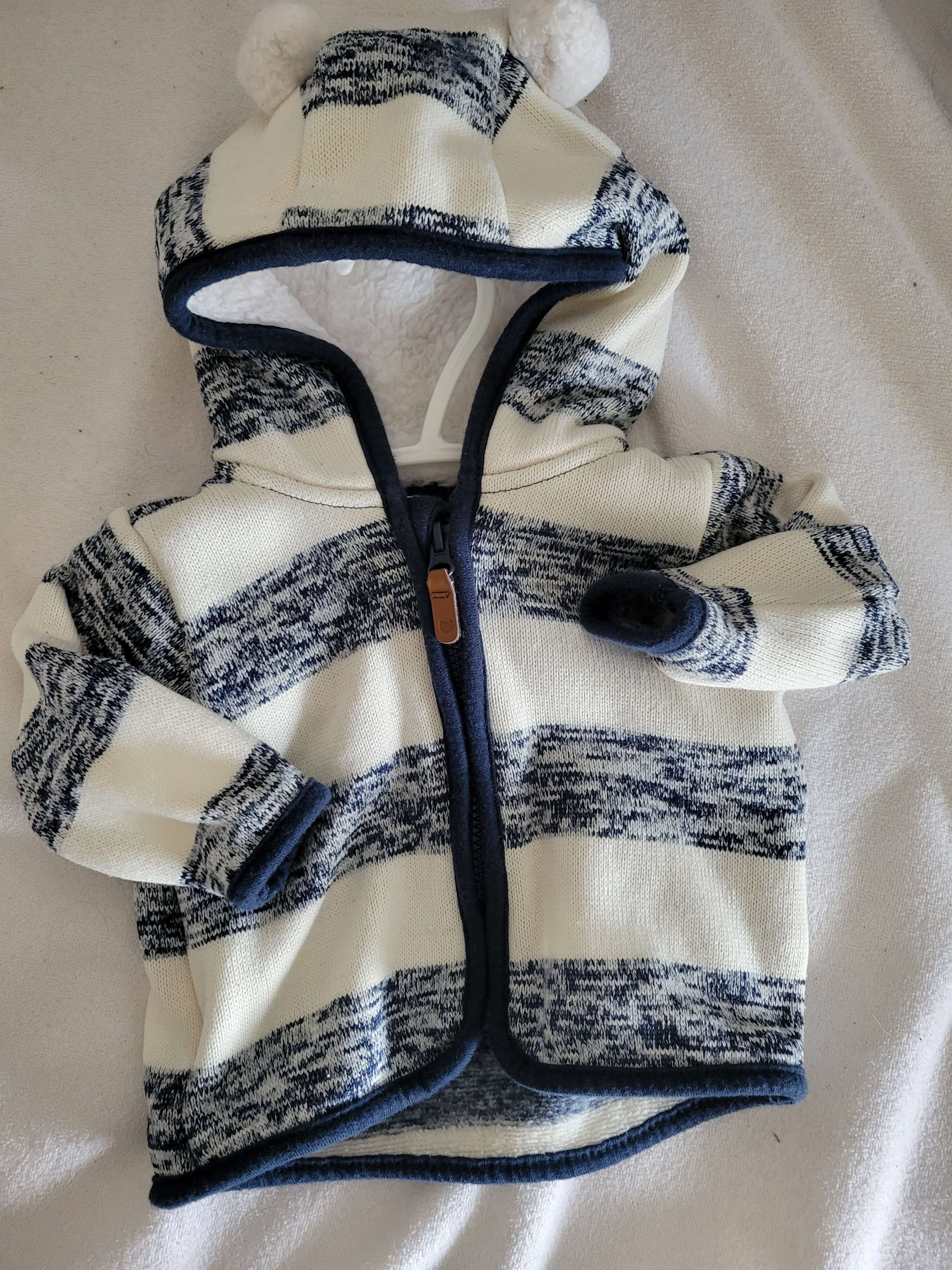 Veste lignée oreilles H&M 1-2 mois