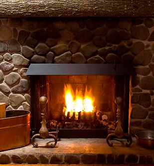chimenea de leña piedra