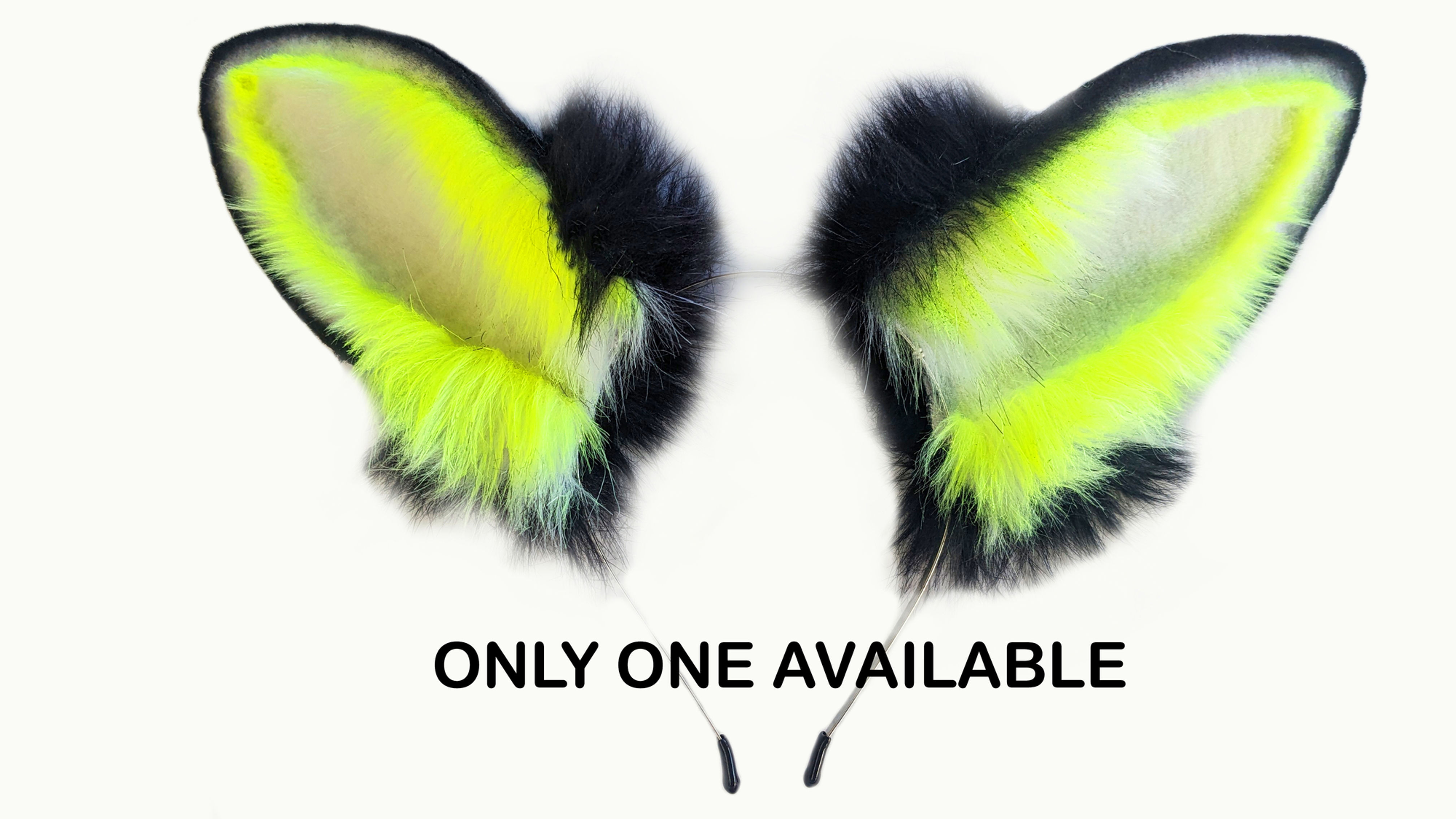Cat Ears / Fox Ears / Wolf Ears Yellow and Black