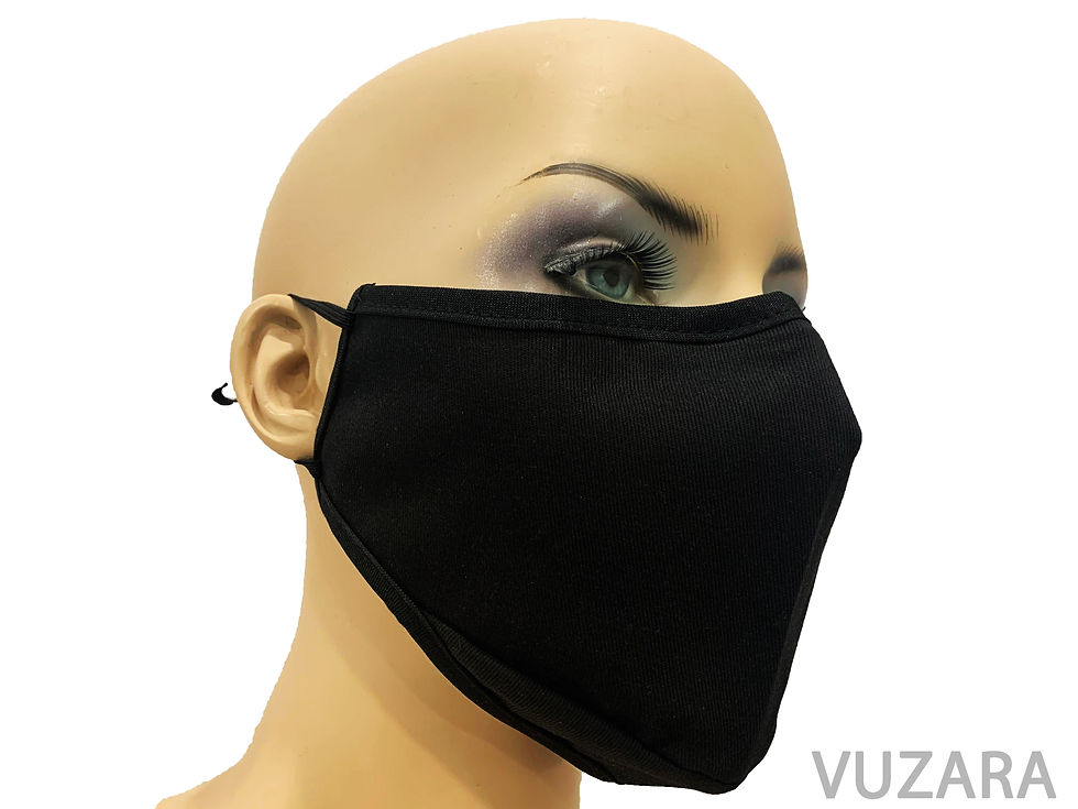 Thumbnail: Nose Wire Black Face Mask