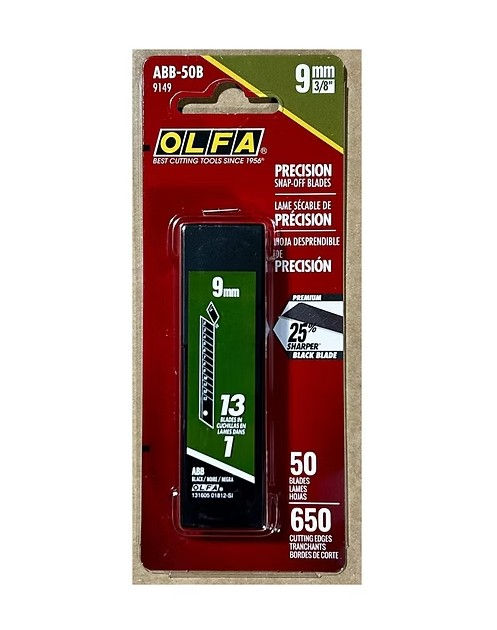 GT1031 OLFA ULTRA MAX ABB50B 9MM CARBON SNAP BLADES