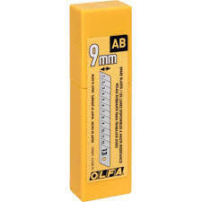 GT123 OLFA AB50B CARBON SNAP BLADES (50 PK)