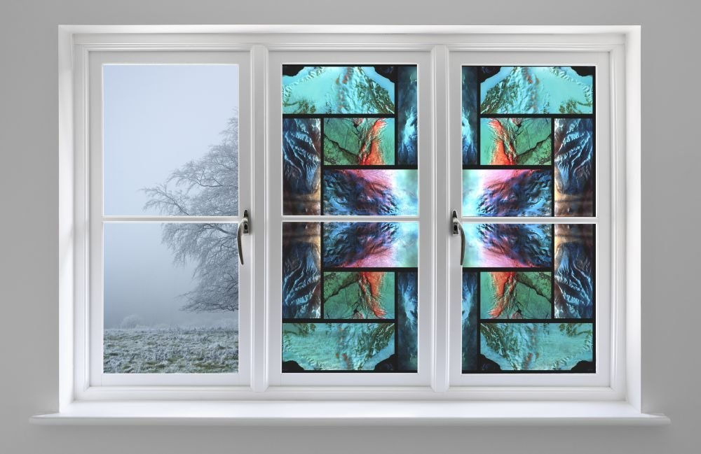 SXEG-4851 Stained Glass Alaska  48" x 3'