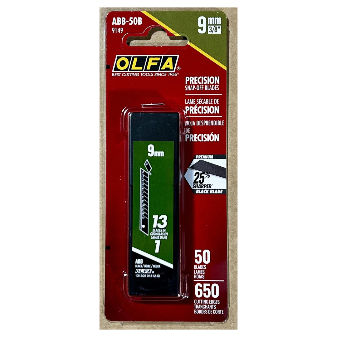 GT1031 OLFA ULTRA MAX ABB50B 9MM CARBON SNAP BLADES