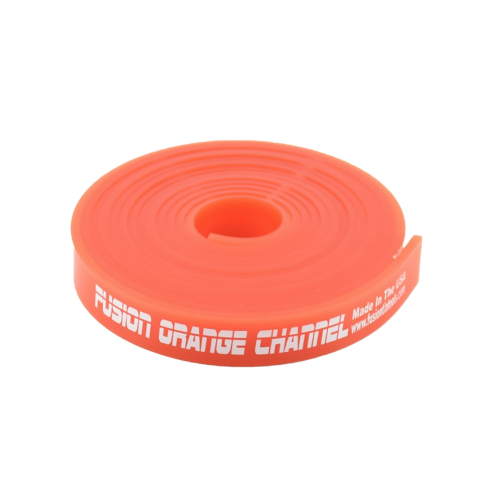 GT2107 120" Fusion Orange Channel Squeegee Blade Roll