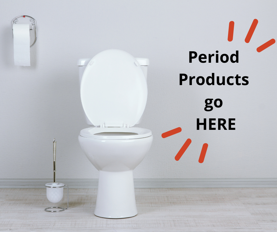There is toilet paper in a bathroom. That's also where the pads and tampons belong