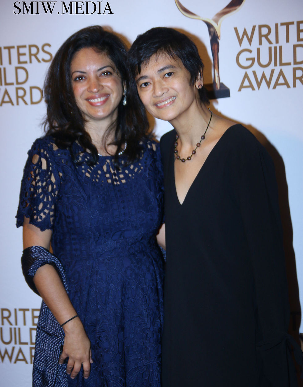 Desireena-Almoradie-and-Adrianna-Hernandez-Stewart-accept-the-On-Air-Promotion-Award-for-'