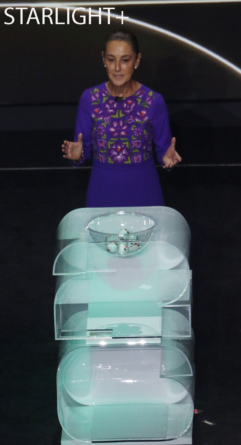 CLAUDIA SHEINBAUM (MEXICO PRESIDENT) AT FIFA FINAL DRAW WORLD CUP 2026/USA-MEXICO-CANADA