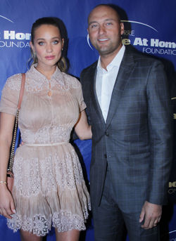 STUNNING HANNAH DAVIS(MODEL_WIFE)& DEREK JETER (FORMER MLB PLAYER)_SAFE AT HOME GALA 2016 ! SMI P_24