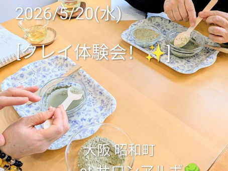 【2026/5/20(水)クレイ体験会✨️atサロンアルボ🌳】