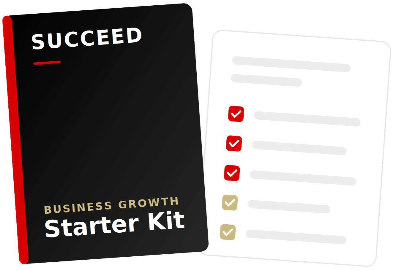 SUCCEED Business Growth Starter Kit with templates, worksheets, and checklists
