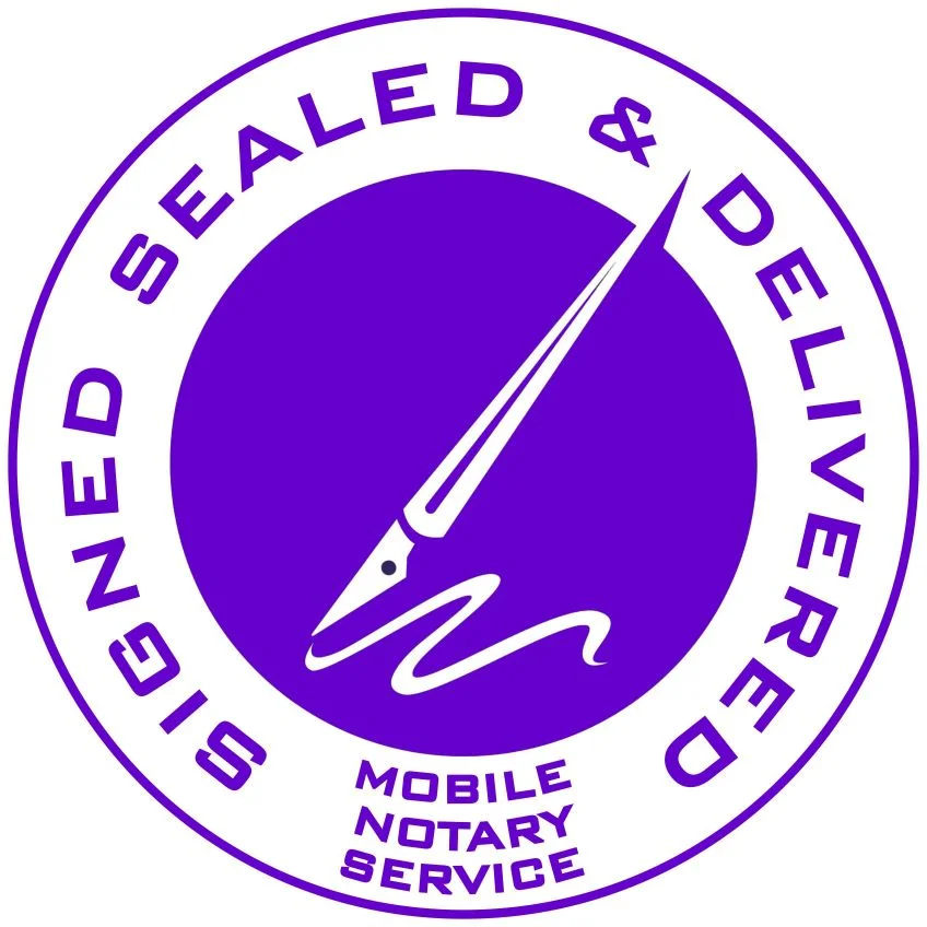Signed, Sealed & Delivered Mobile Notary Service logo — mobile notary in Collin County, TX