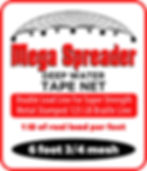 Mega Spreader Fishing Nets, Tape Nets, metal stamped braille line